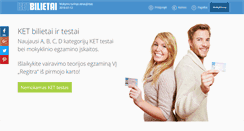 Desktop Screenshot of ketbilietai.lt